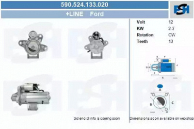 CV PSH 590524133020 -  Стартер